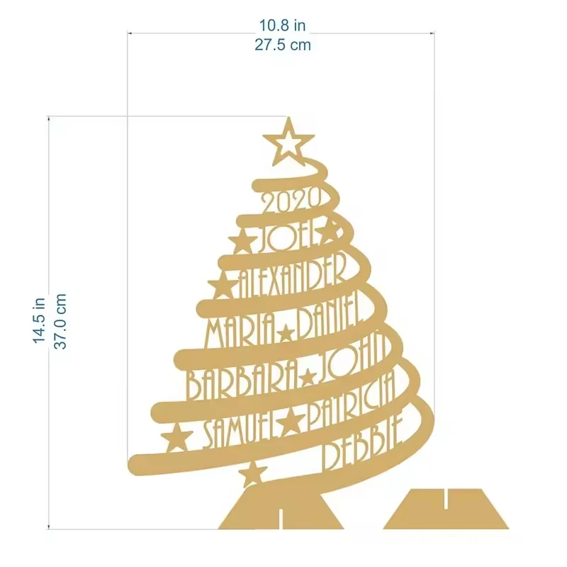 Home Decorations DIY Acrylic Ornament Christmas Tree With Handmade Freestanding Christmas Trees