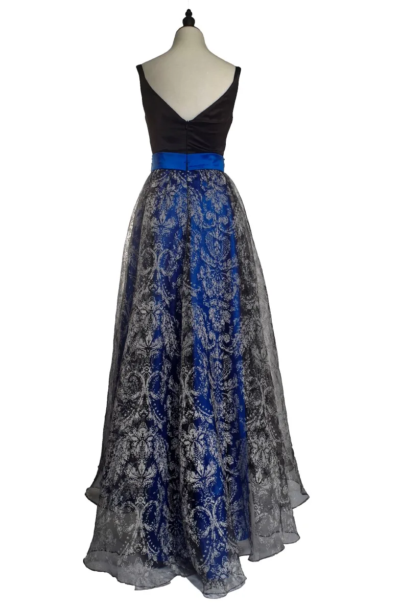 Chaozhou made V neckline long skirt party formal prom dress evening