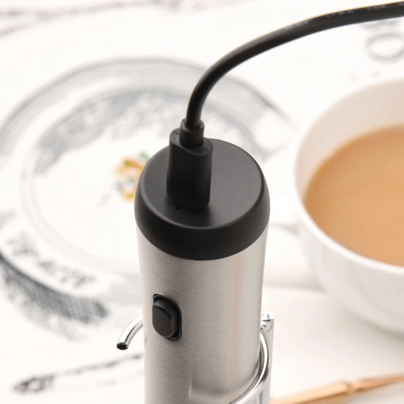 Rechargeable Automatic Milk Frother Handheld Coffee Whisk Mini Blender Electric Foamer Milk Frother