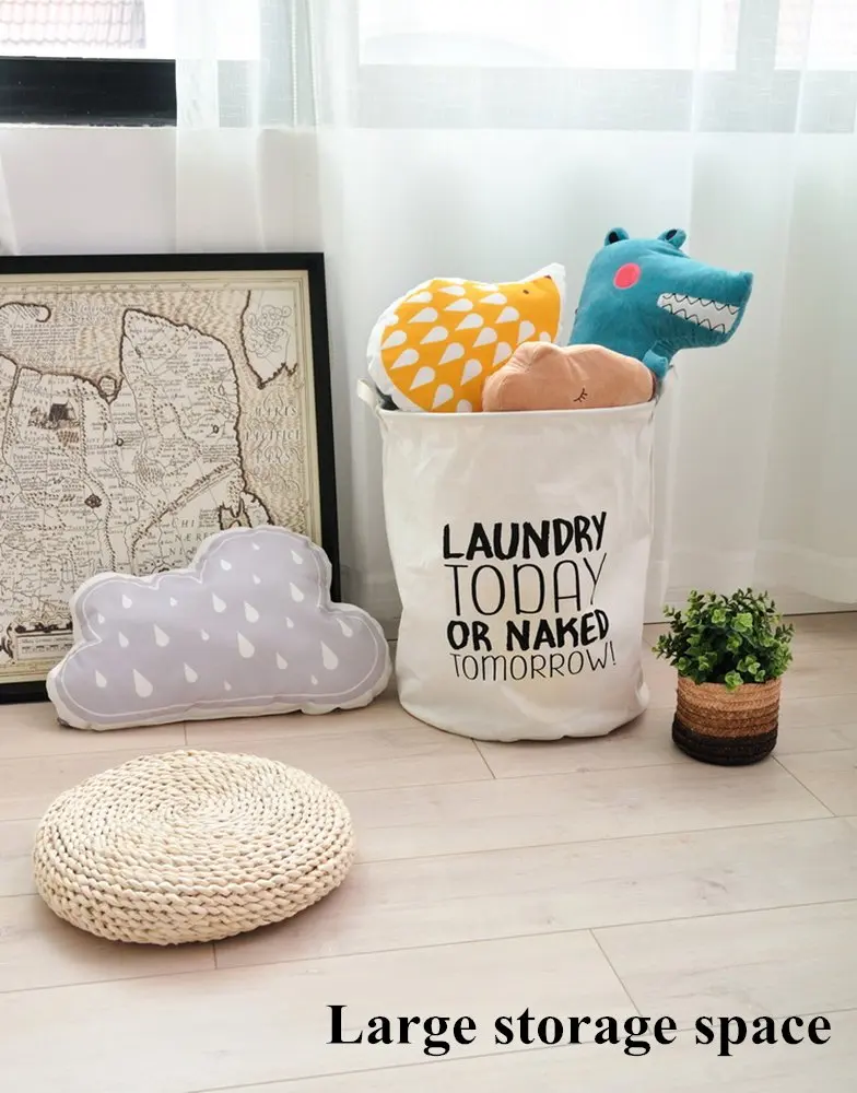Wholesale foldable fabric laundry basket dirty clothes laundry bag