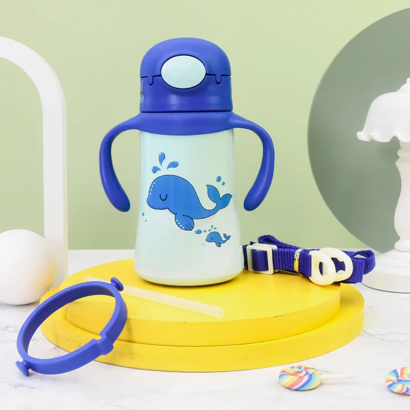 Seaygift baby thermos cup bounce cover insulated vacuum flask thermoses stainless steel water bottle