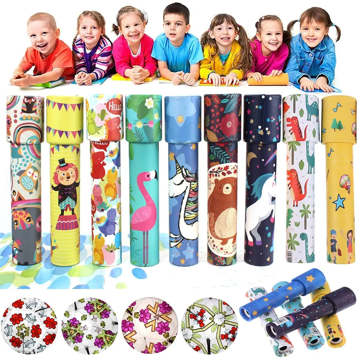 Wholesale Funny Kids Education Toys Magic Classic DIY Handheld Subtle Kaleidoscope Game