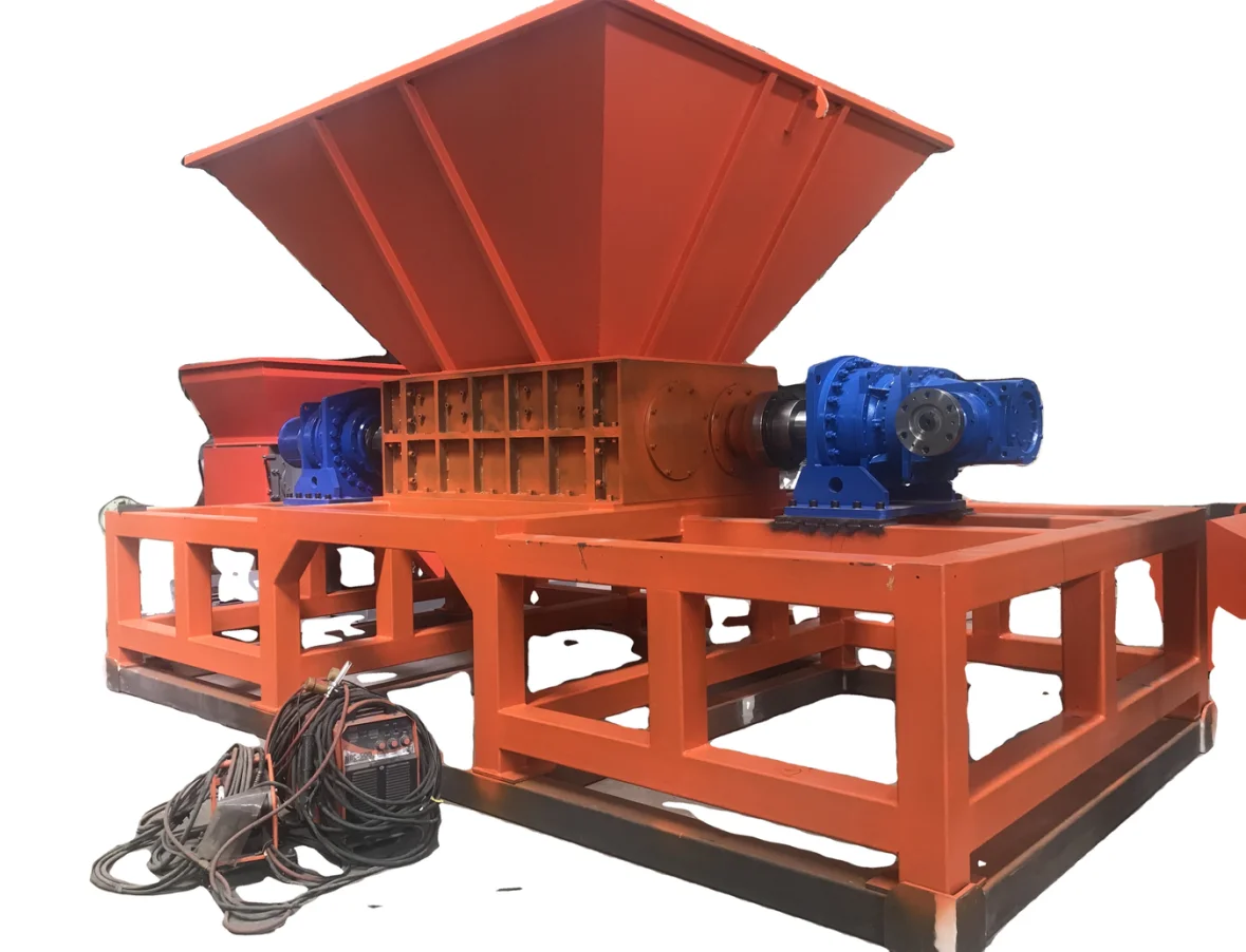 REDSTAR Scrap car shell, motor high power metal double shaft shredder for sale