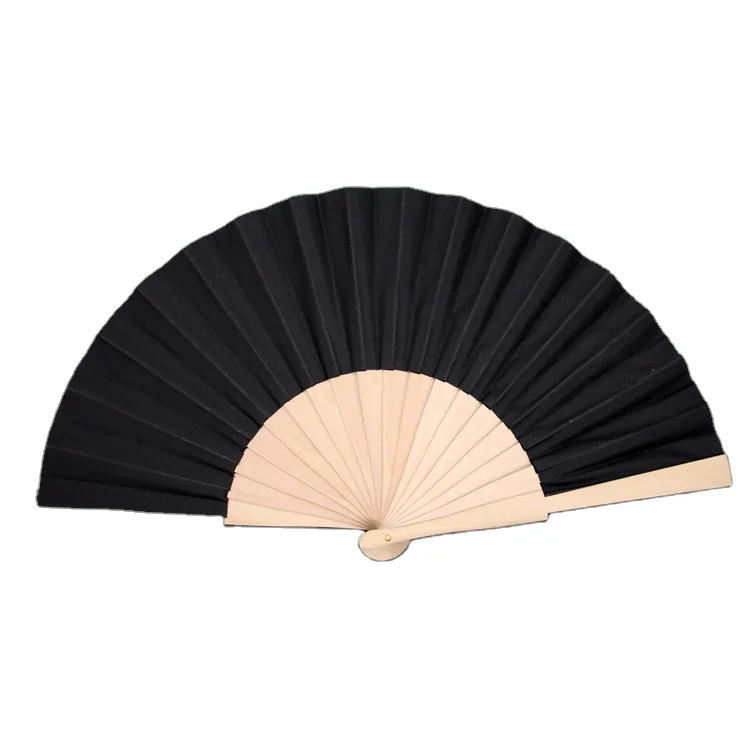custom china 15 colors wood folding hand fan abanicos de mano
