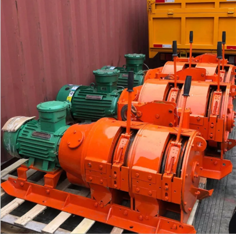 2JPB-22 Electric Double Drum Slusher Mining Winch with scraper bucket