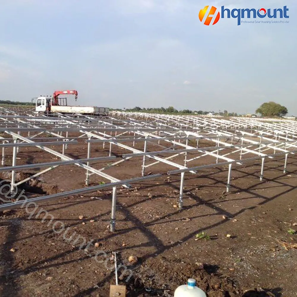 steel floor mount base plate ground screw driver stake frame rack mounting bracket for solar modules panels