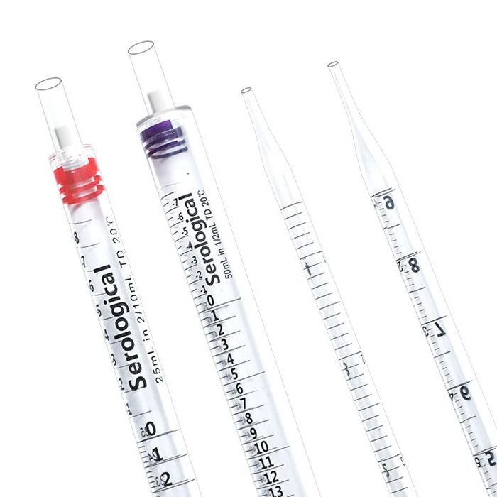 Manufacturer laboratory DNAse RNAse free plastic sterile graduated serological pipette for research