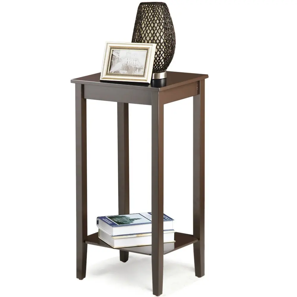 
Wood Coffee Table Tall Bedside Nightstand 