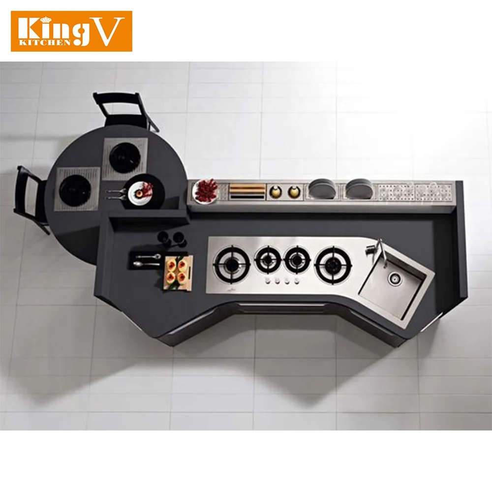 Islandt Kitchen Island  Bar Counter  Plate Kitchen Counter  customization island kitchen cabinets new design Modern