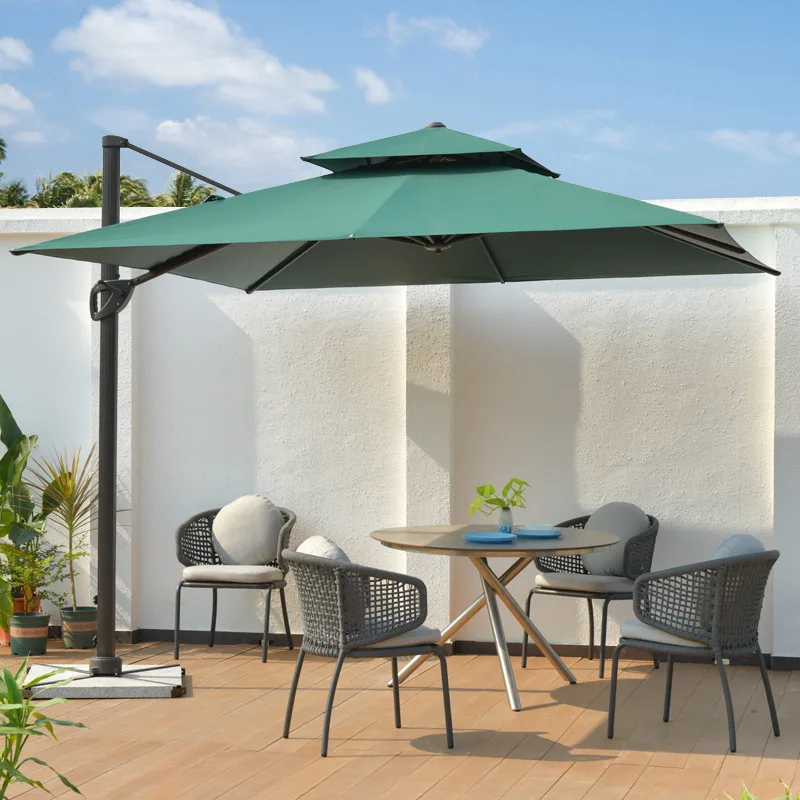 Patio umbrellas outdoor uv offset sombrilla jardin round sunshade garden beach cantilever umbrellas patio parasols
