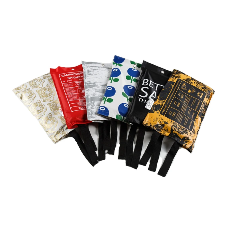 en1869 certificate silicon rubber coated fiberglass fire resistant blanket specification