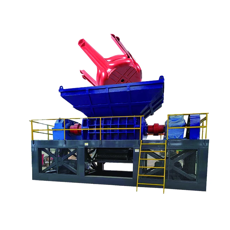 Automatic D400 Miracle Small Stainless Steel Shredder Blade Single Shaft Plastic Film Shredder Electrical Cable Metal Shredder