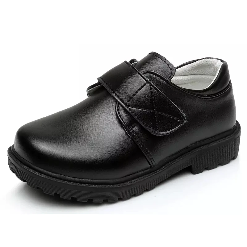 New Design Children Leather Shoes White Performance Dress 11 Years Old Boy Kids Black Shoes for School 2022