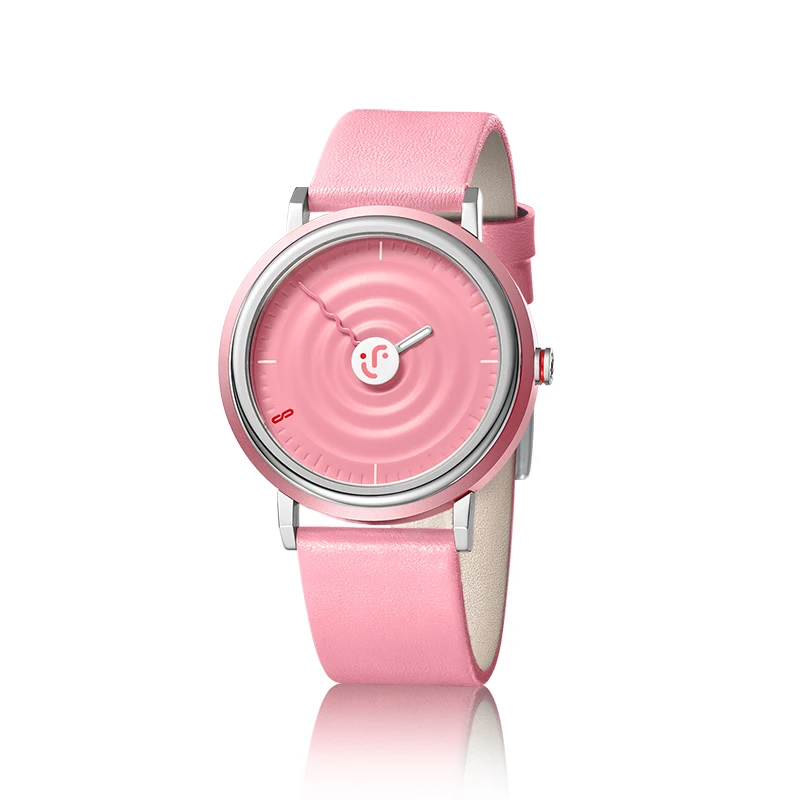 Low MOQ Dynamic brand ITS FACE  Passion Orange fashion quartz multicolor Luxury watch