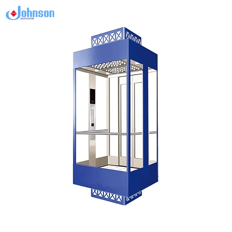 Excellent quality transparent decoration elevator glass elevator cabin