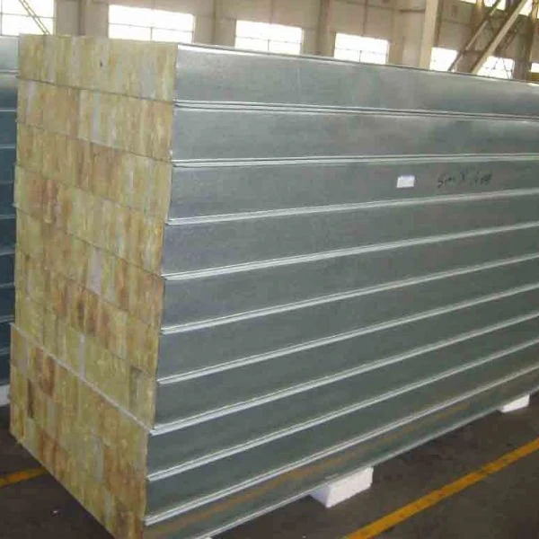 Shandong colored steel polyurethane cladding polyurethane material rock wool composite board panel
