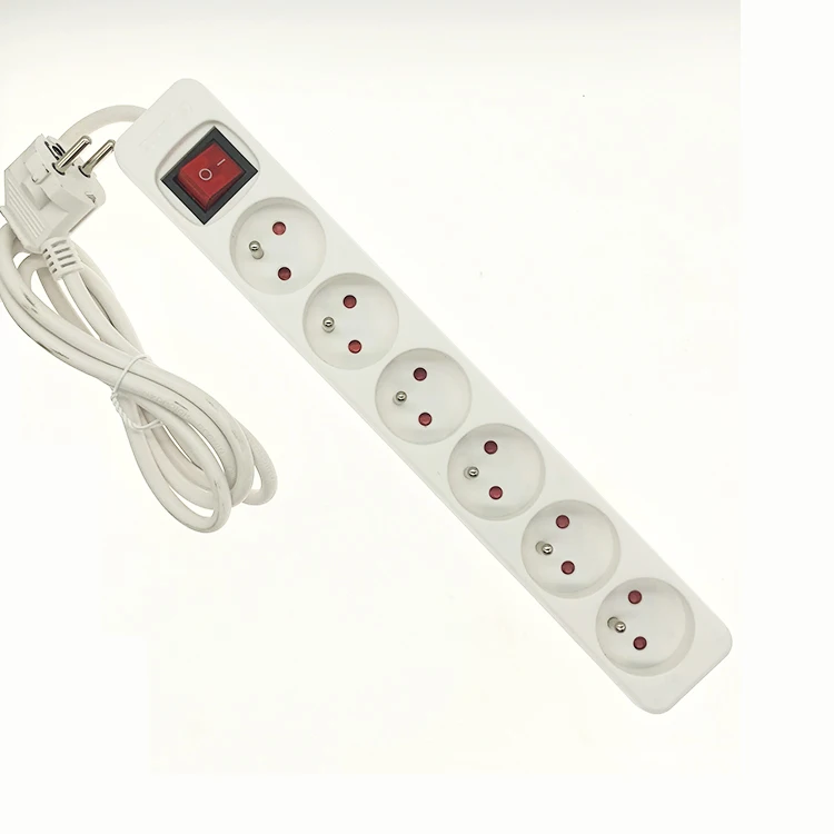 china power extension french plug socket trade 6 socket electric board power strip