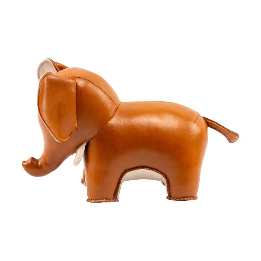 
Cozipop Nordic design style synthetic Leather Craft elephant handmade holiday gifts 