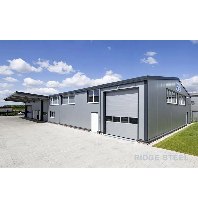 Customized Design Prefabricated Steel Structure Building At Low Cost Office Shopping Hall Workshop Warehouse