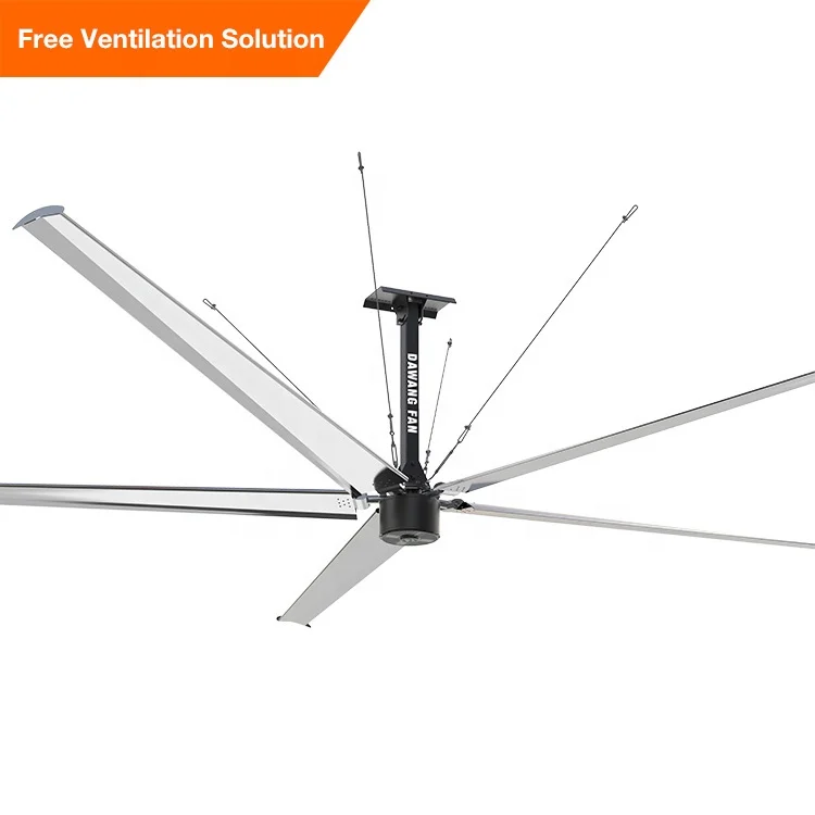 Hot summer ventilation fan high volume commercial large hvls fan with different diameters large-diameter-ceiling-fans