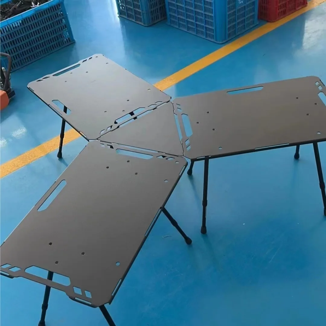 SM-IGT46 Hot Selling Outdoor Aluminum Alloy Tactical Table Camping Barbecue Folding Table