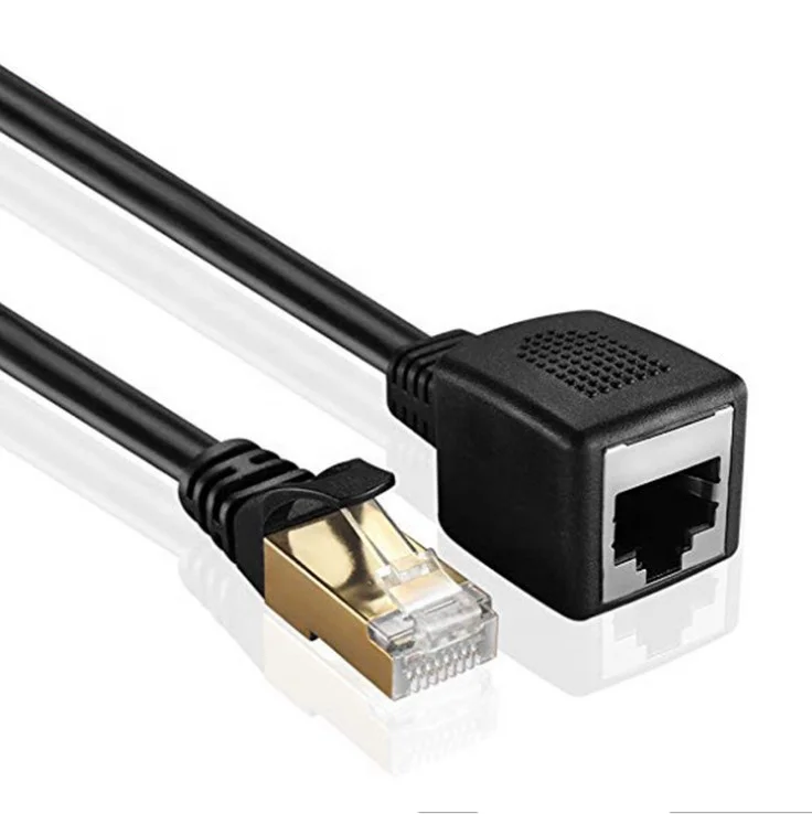  Ethernet-кабель RJ45 Cat 7 Удлинительный кабель «штырь-гнездо» Сетевой удлинитель локальной сети 1 м шнур для ПК и
