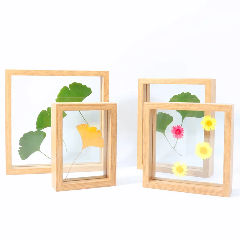 MDF glass frame Leaf butterfly specimen deep photo frame home decoration gift diy Specimen frame