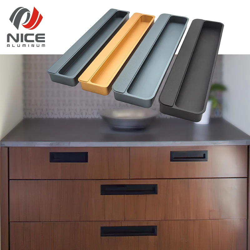 Hidden handle Concealed pull handle for soft luxury furniture