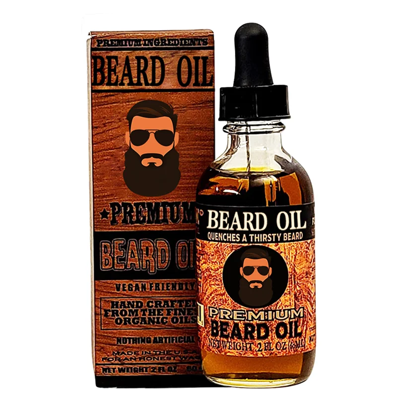 Beard Growing Oil Private Label Wholesale Best 100% Natural Softens Strengthens Men Care Beard Oil Beard Growth Oil