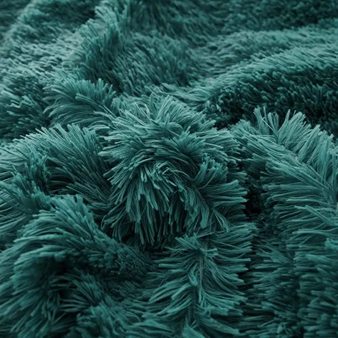 Soft Breathable Fur Warmth Duvet Plush Shaggy Bed Quilt Ultra Crystal Velvet Bedding Quilt