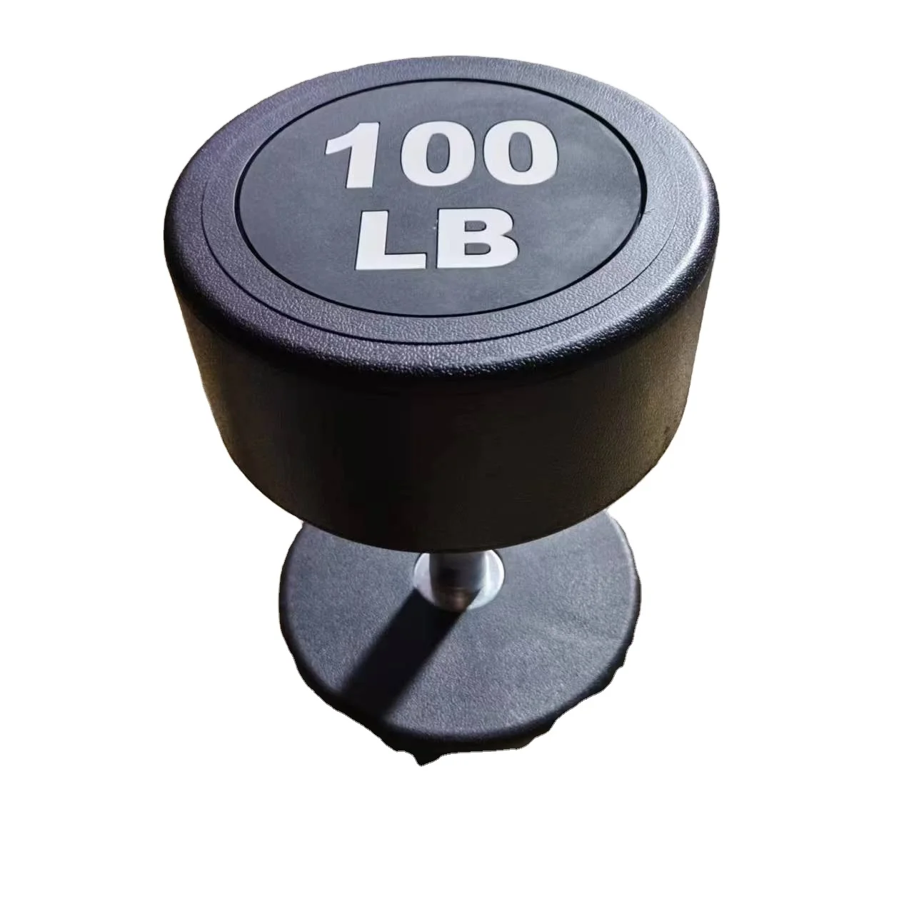 Gym fitness equipment Dumbbells Set  with Knurled and Chromed Handle Rubber Coated Round Head  5-110 LB for Fitness Equipment