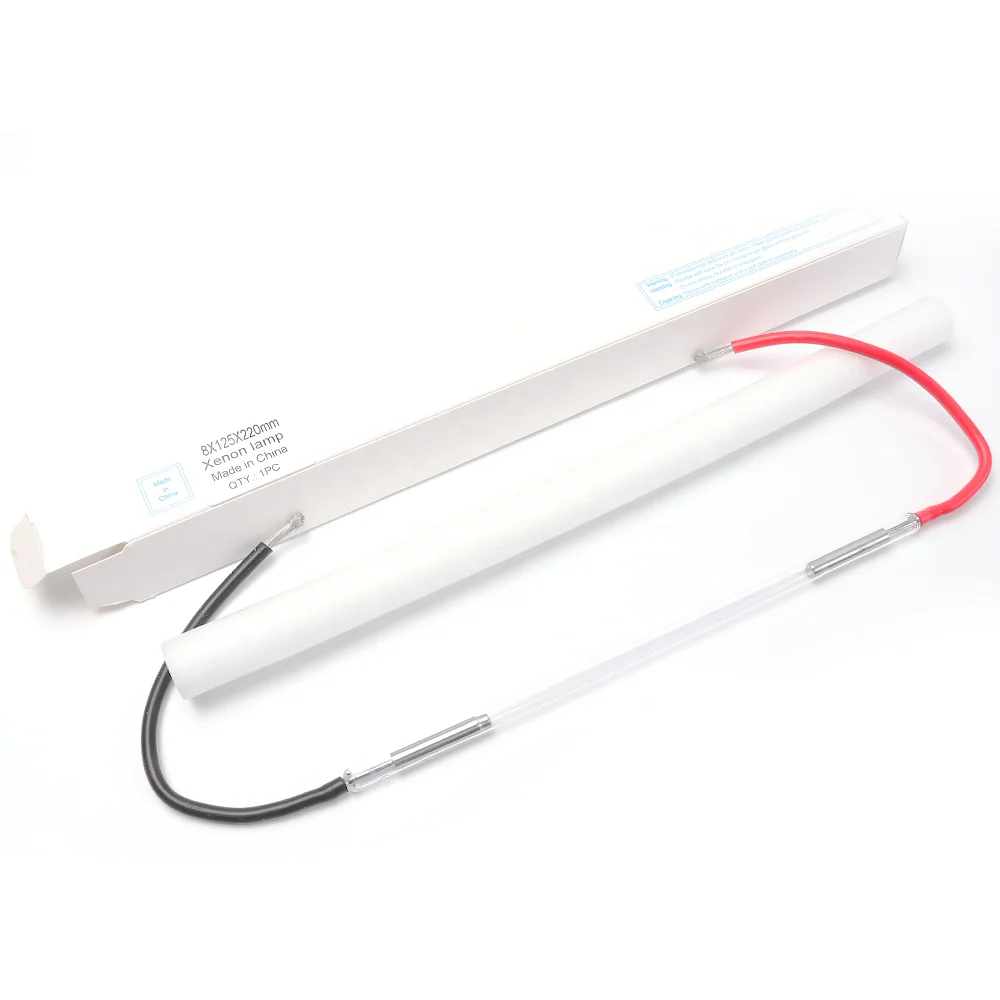 8*125*220*235MM 200W Quartz Glass Xenon Lamp For Jewellery Welding