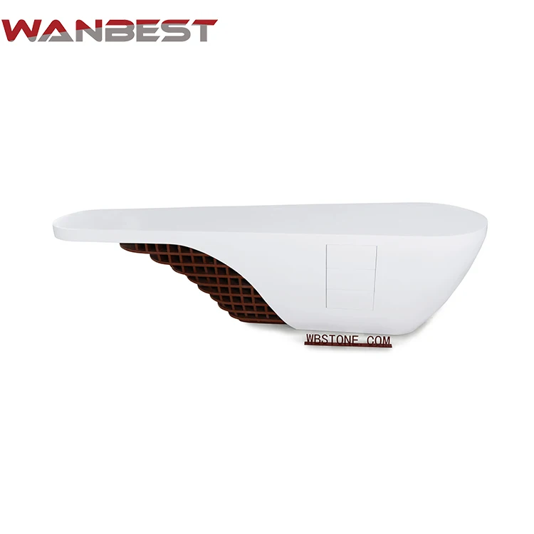 Современный акриловый Белый светодиодный маникюрный салон, ресторан, офис, стол приема