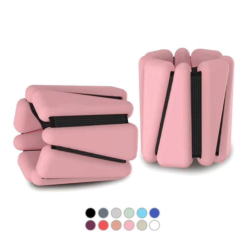 RTS 4lb треугольные регулируемые весы для тренажерного зала, фитнеса, рук и ног, энергетические браслеты, силиконовые регулируемые наручные весы, браслет на лодыжку