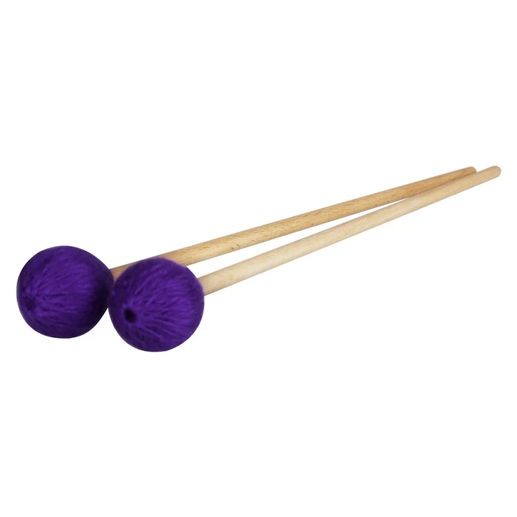 Middle Marimba Stick Mallets Xylophone Glockensplel Mallet with Beech Handle Percussion Kit Musical Instrument Mallet