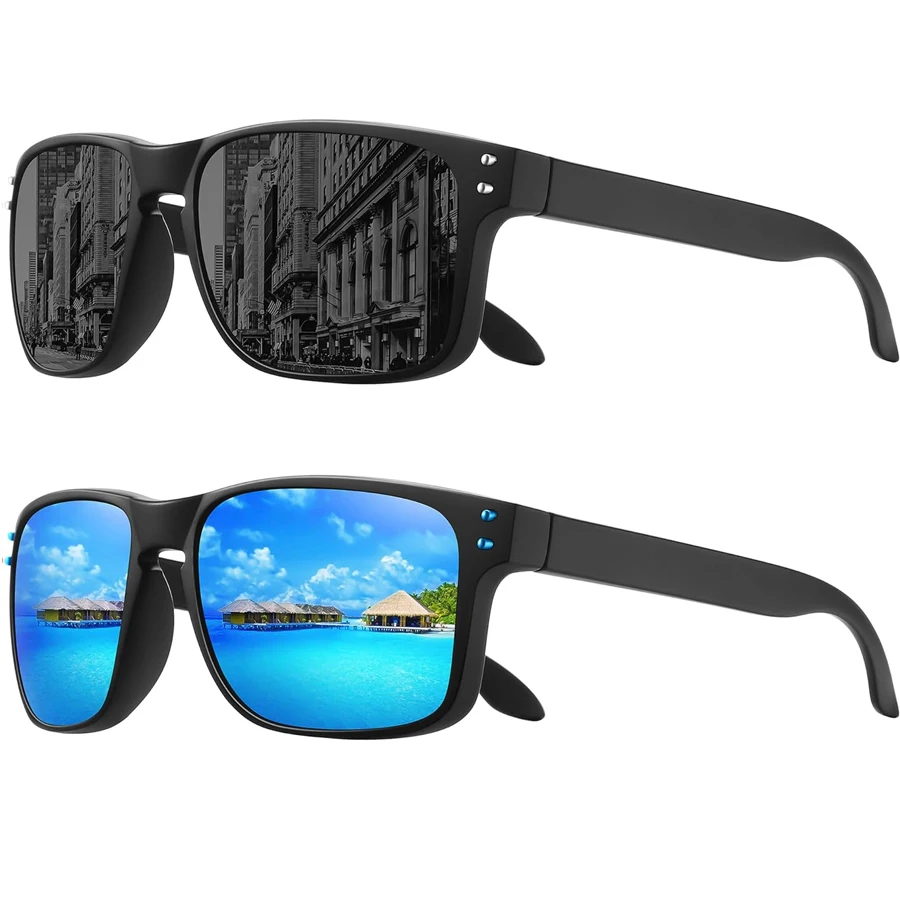 Shopify Sourcing Agent 2024 Square Polarized UV Protect Sunglasses Men Women Driving Outdoor Sports Fishing Sun Glasses