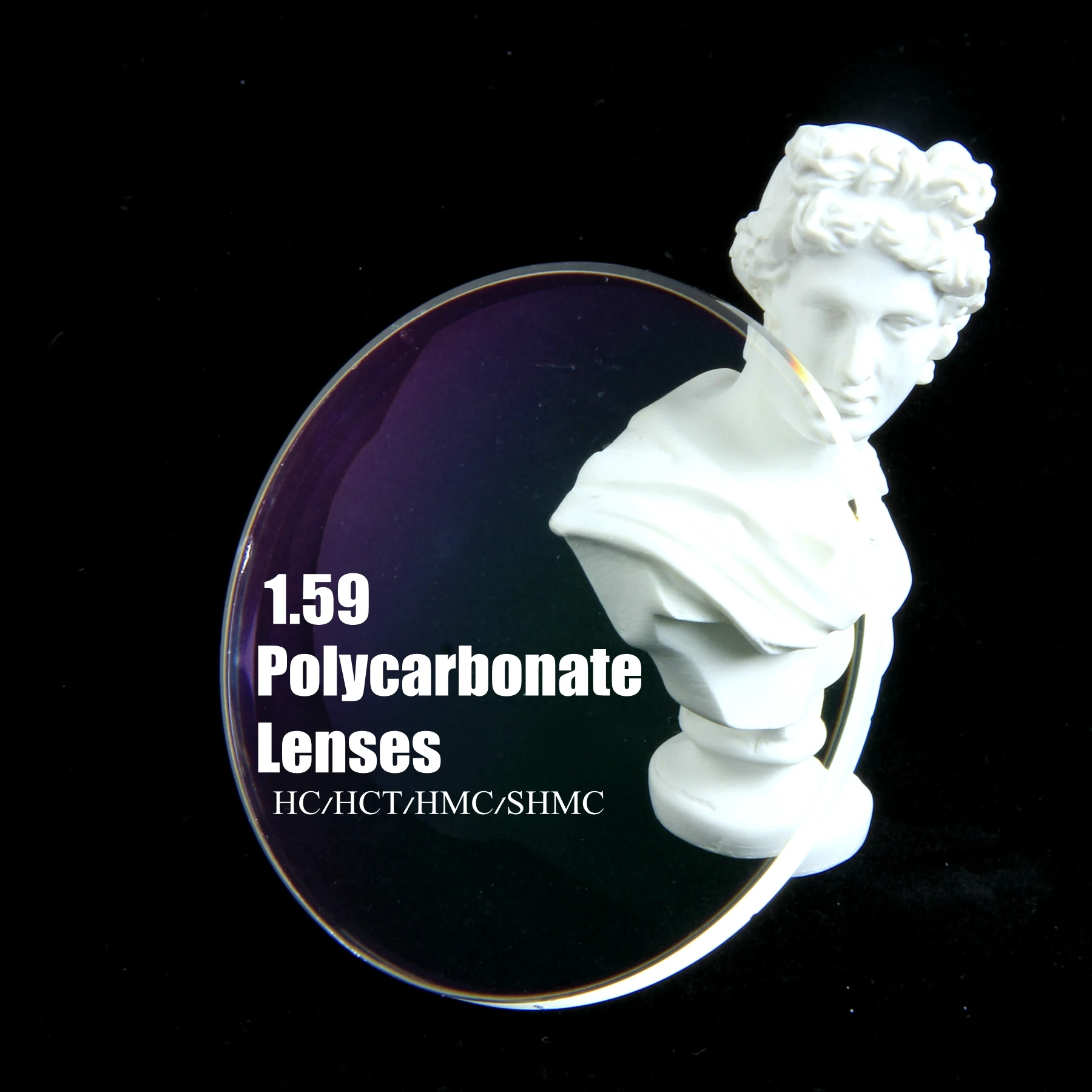 High End lens 1.59 PC single vision  Lens  Ophthalmic Lenses Glasses Lens blue cut