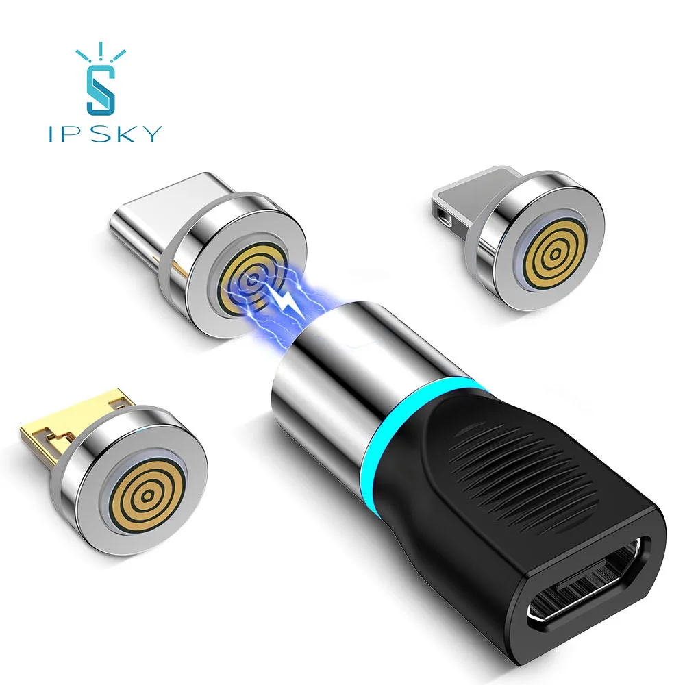IPSKY мобильный телефон 3A кабель для быстрой зарядки Micro Type C USB магнитный разъем для Mac