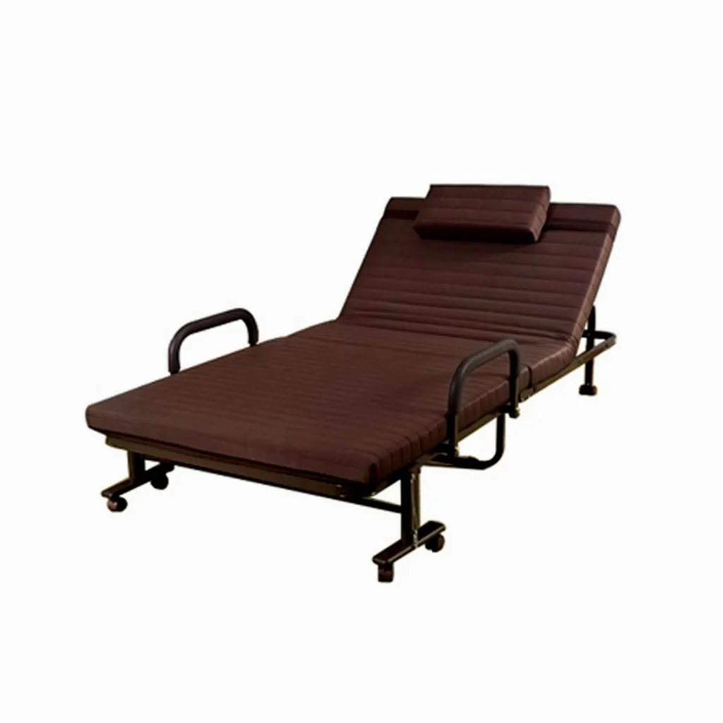 AG-FB003 Operate portable patients medical healthcare furniture bed durable single hospital sofa bed folding with 6 wheels