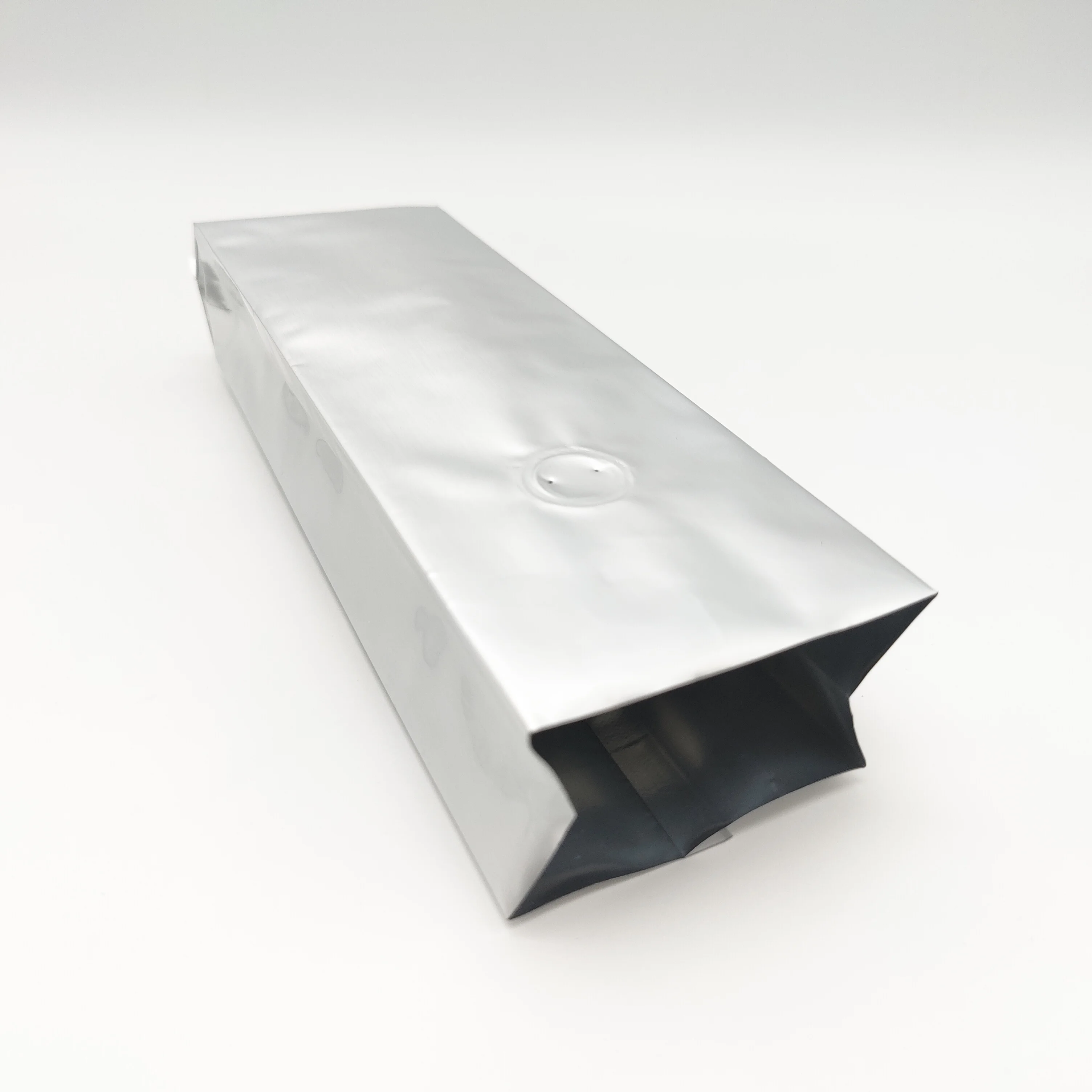 Side gusset flat bottom coffee bean packaging bag aluminum foil coffee bag factory price