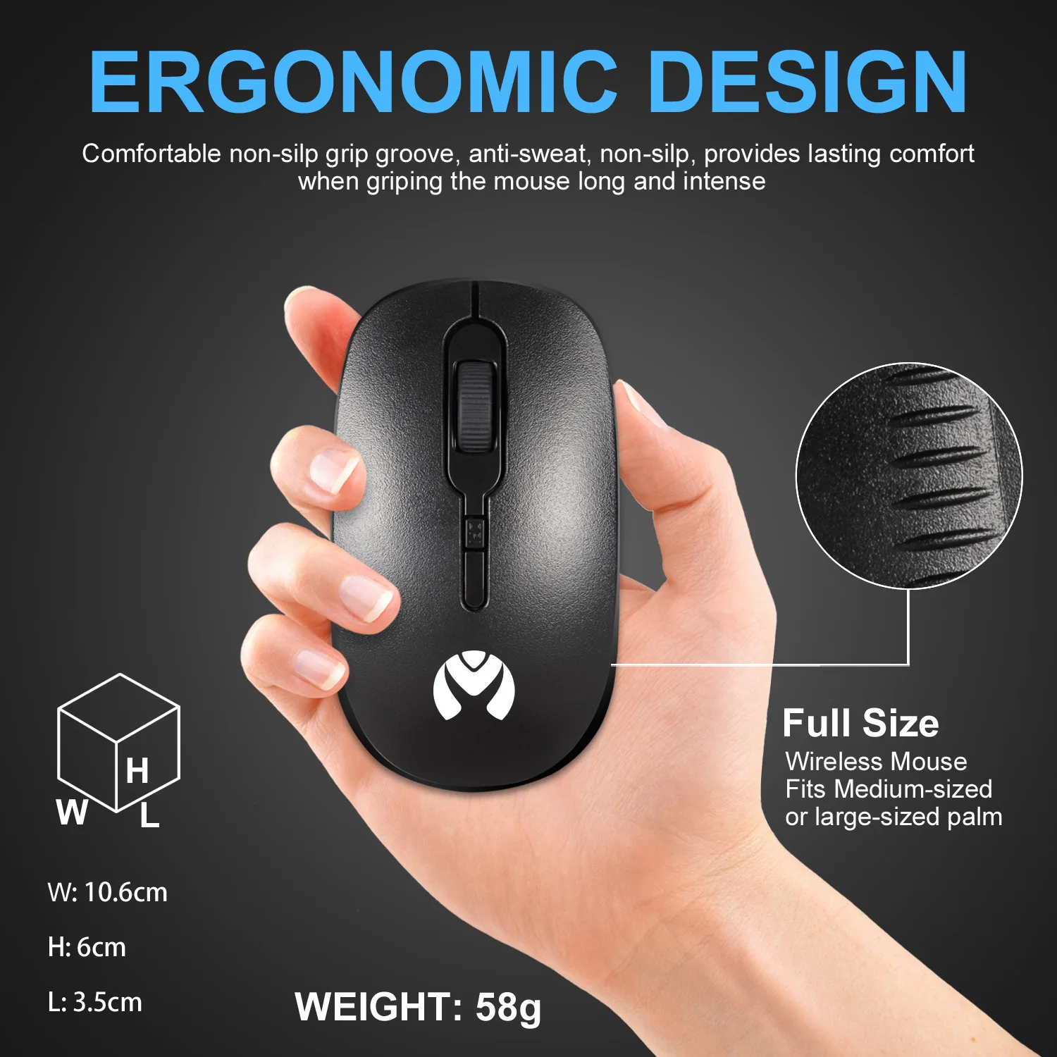 Беспроводная мышь 2,4 ГГц для ноутбука, настольного ПК, портативная мини-мышь, компьютерная мышь