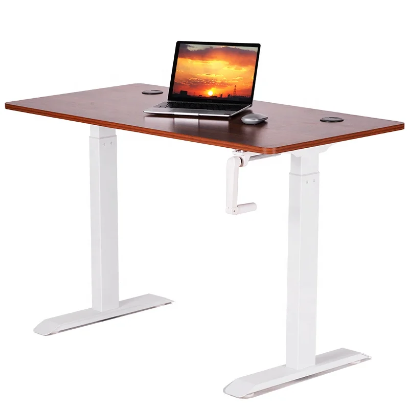 Wholesale Modern Design Ergonomic standing desk crank height adjustable desk manual