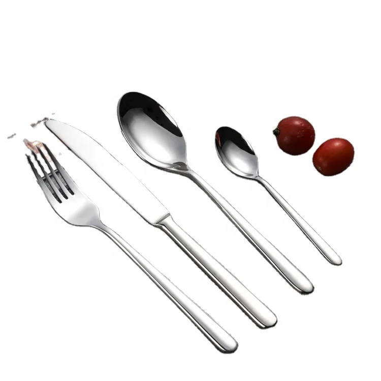 S113 High quality mirror polish wholesale cutlery factory restaurant tableware SS cutlery set