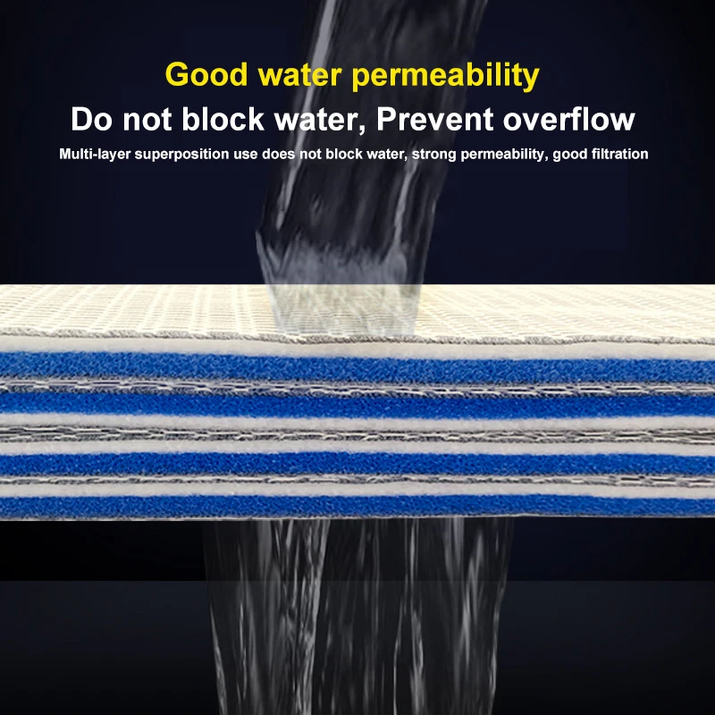 Fish tank filter cotton 8D water purification biochemical sponge 2cm thickness high density thickening filter special material