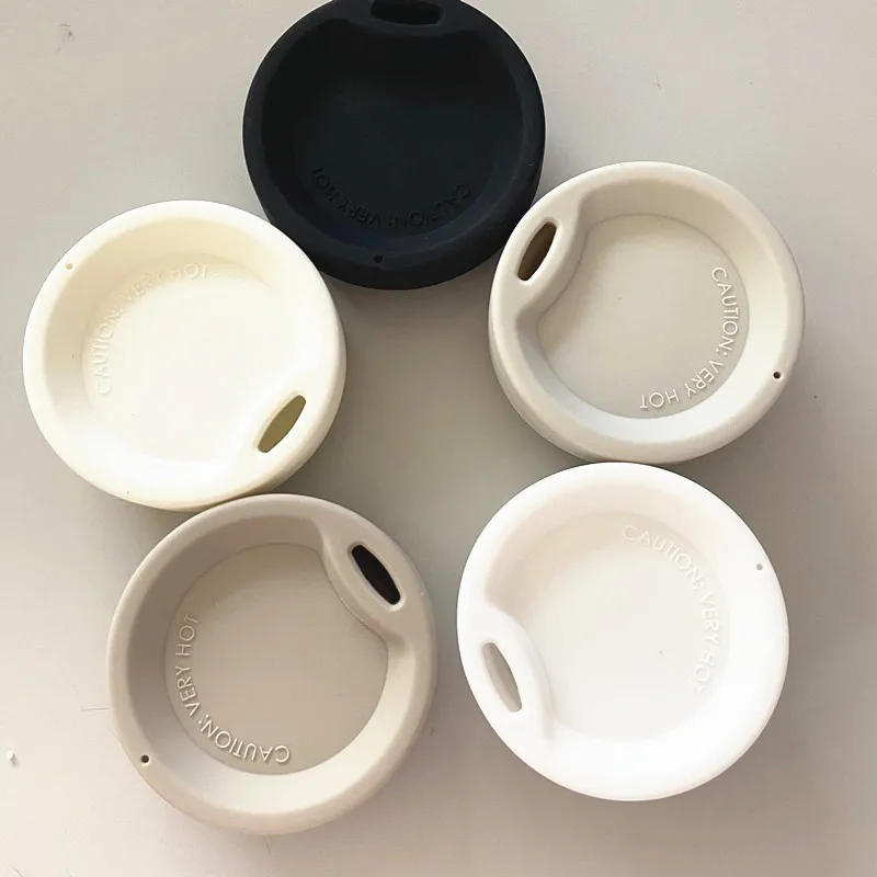 Wholesale custom reusable food grade silicone coffee lid cup cover