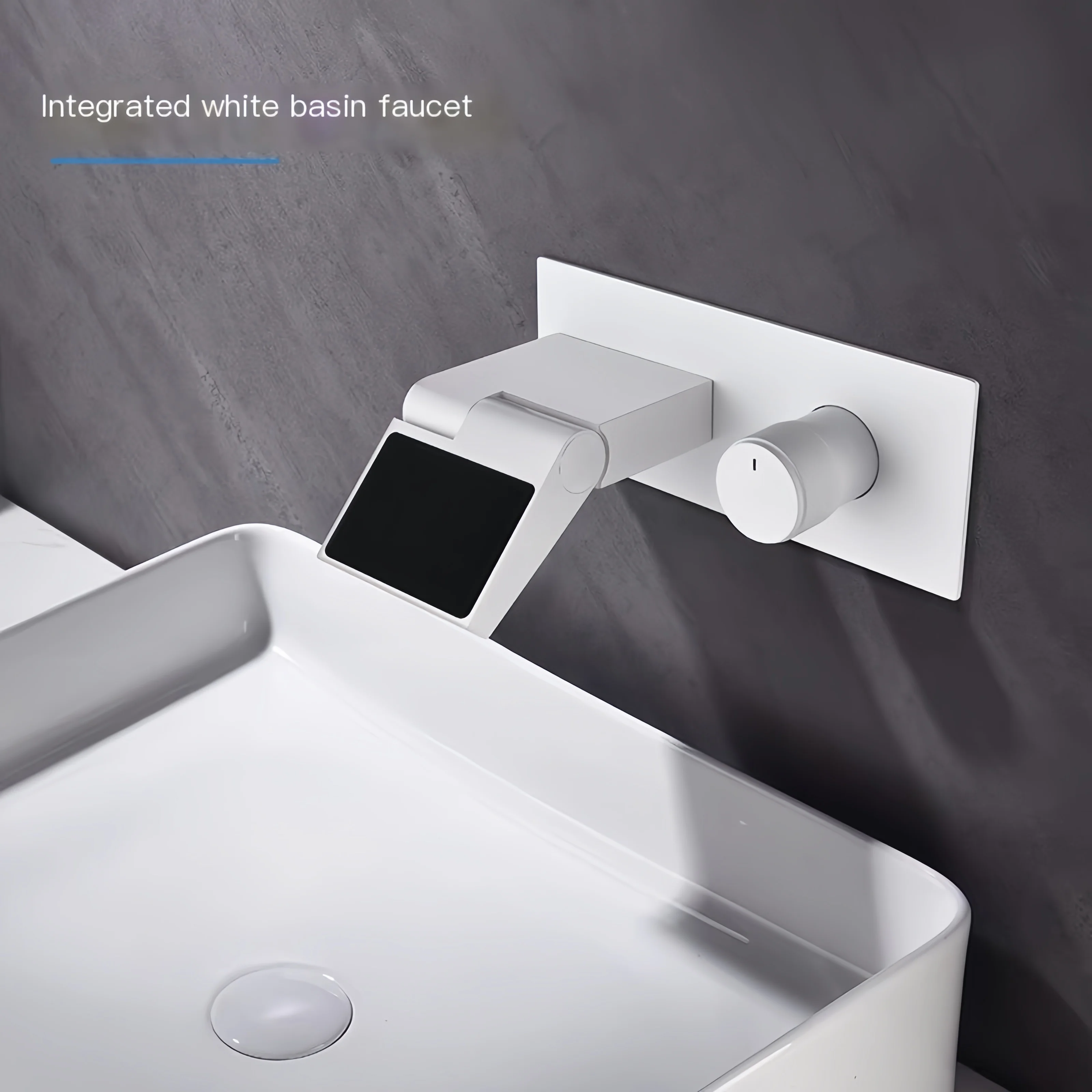 Modern bathroom intelligent constant temperature integrated digital display basin faucet brass material multi-color sink
