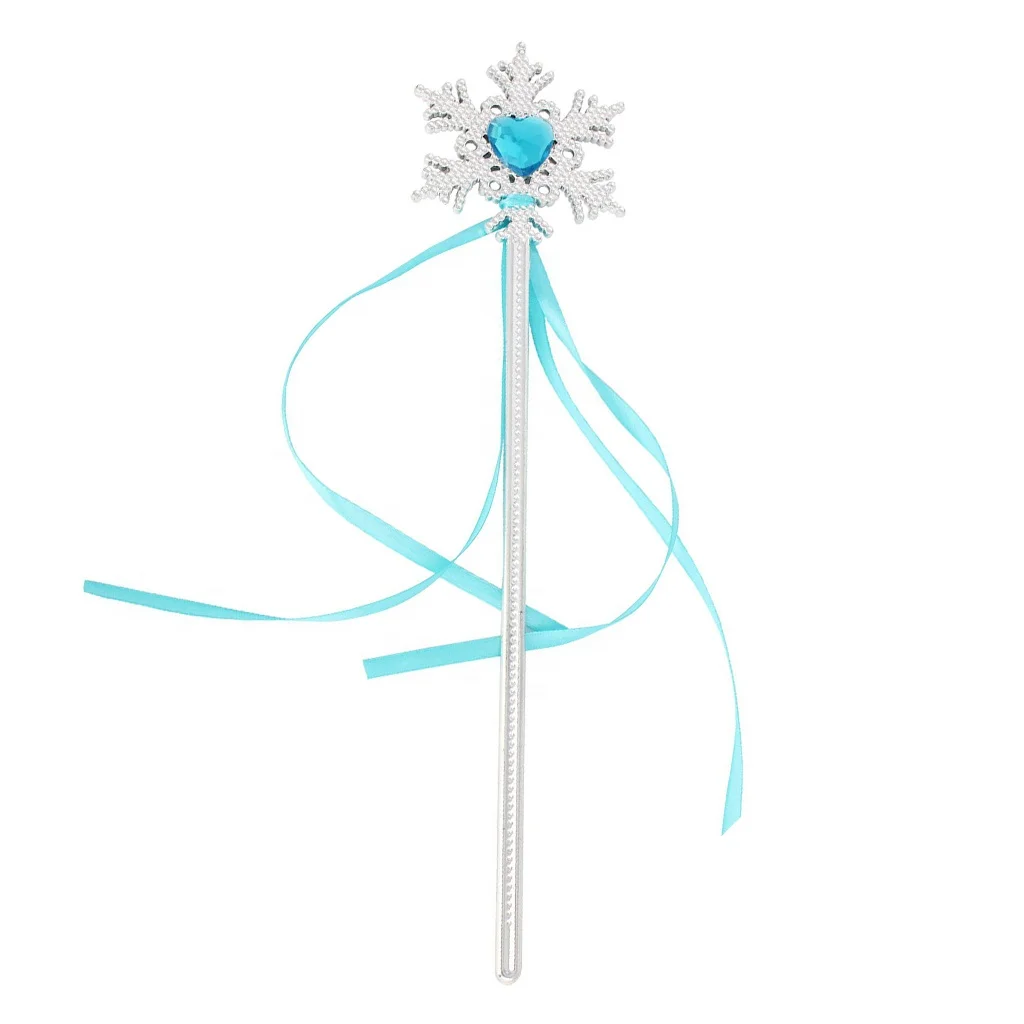 4piece/set little girl crown wand gloves hair piece princess Frozen 2 Elsa Tiara set