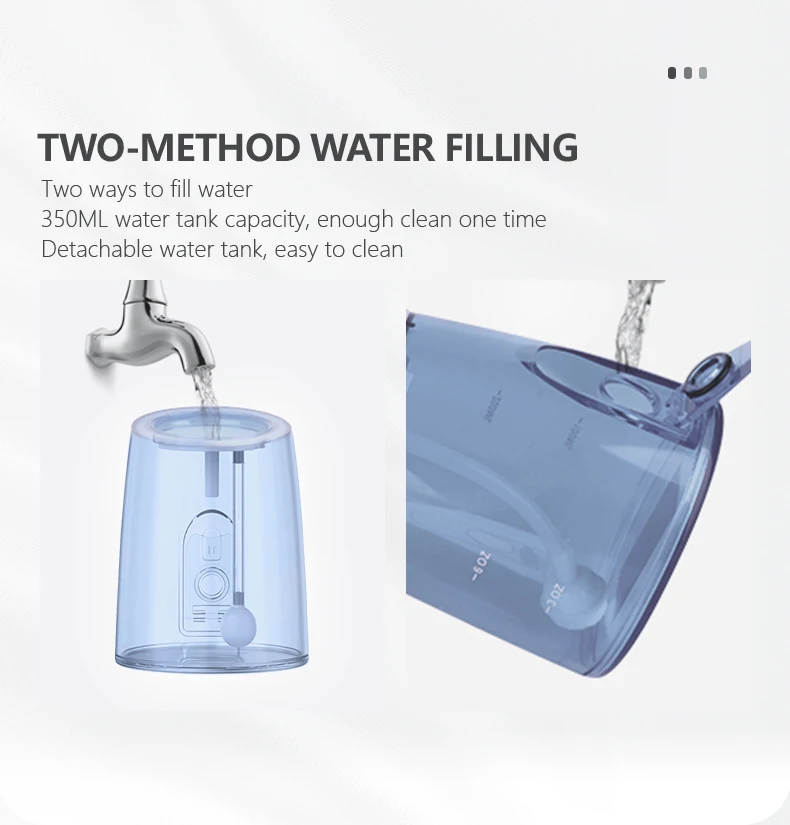  Home Used Portable Oral Water Jet Electronic Rechargeable Teeth Irrigator