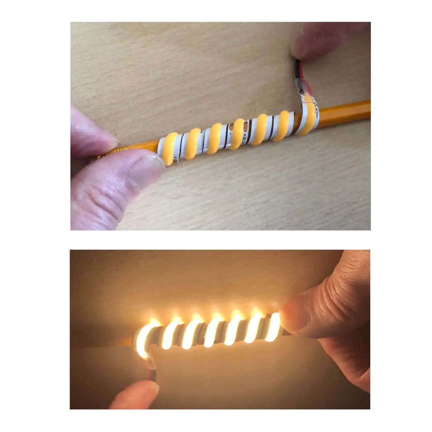 Dotless Roll to Roll 480chips/m 8mm PCB 12V 24V 2700K Warm White Candlelight 10m/roll Flex Tapelight No soldering COB LED Strip