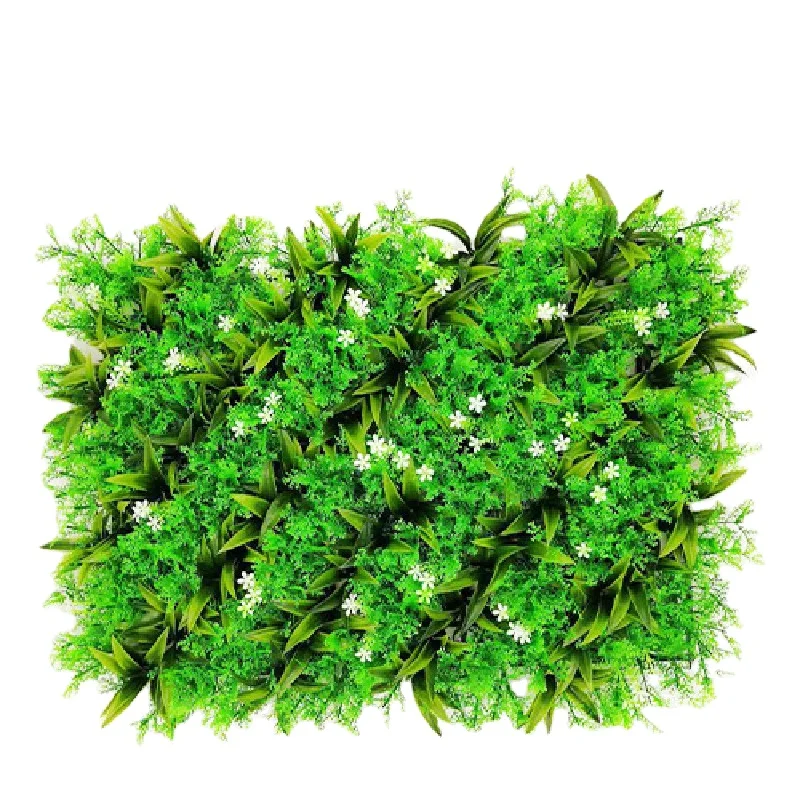 Wholesale Boxwood Hedge Plants Vertical Garden Artificial Green Grass Wall panel For Wedding Deco